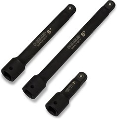 00237a 1/2-inch-drive Impact Extension-bar Set, Made with Crv Steel, 3-inch, 6-i