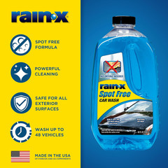 Rain‑X Spot Free Car Wash Concentrated Foam Soap No Towel Dry Shine 1oz/1gal