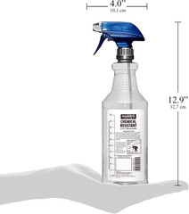 Chemically Resistant Professional Empty Spray Bottles, 32Oz