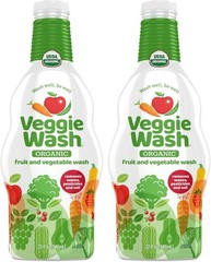 Veggie Wash Organic Fruit Vegetable Cleaner Refill 32oz Pack of 2 Food Safe
