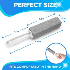 DISIWENE Pumice Cleaning Stone with 1 Count (Pack of 4), 4 Pack Handle