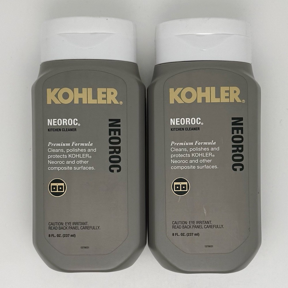 Kohler K-23730-NA Neoroc Cleaner, 8 Fluid_Ounces 2 Bottles Clean Polish Protec