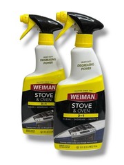 2 x Weiman Stove & Oven 3-in-1 Clean, Degrease & Protect 24oz EA