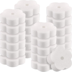 24 Pieces Sponge for Hot Tub Accessories, Flower Oil Scum Absorber for Swimming