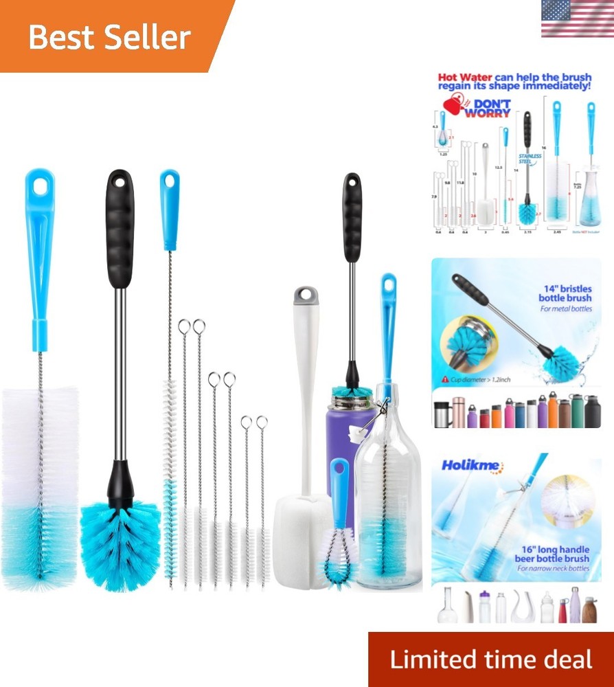 Bottle Brush Tube Cleaning Lab Set with Long Handle, Cup Cleaner for Washing …