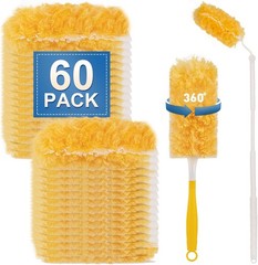 Heavy Duty Duster Refills for Swiffer Duster, Unscented Disposable Dusters 60