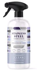 Therapy Clean Stainless Steal CLEANER& POLISH With Lavender Essential Oil 16 oz