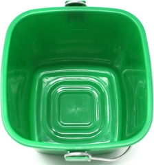 Small Green Detergent Bucket – 3 Quart Cleaning Pail – Set of 3 Square Container