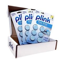 Plink Fizzy Drain Freshner, Prevents Buildup and Maintains a Clear Drain,