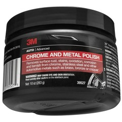 Chrome and Metal Polish, 39527, 10 Oz, Used on Wheels, Trim and Bumpers, for Aut