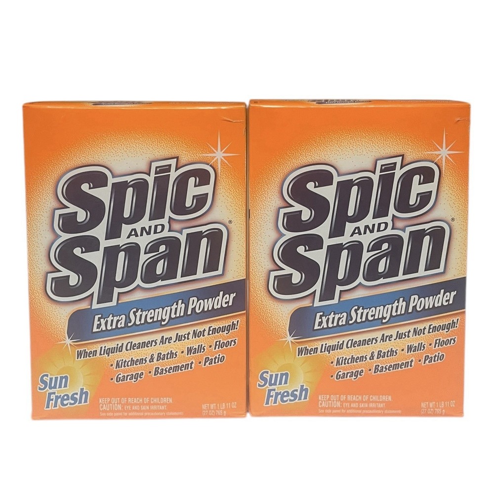 Spic And Span Extra Strength Powder Sun Fresh 1 LB 11 OZ Lot Of 2 Boxes NEW