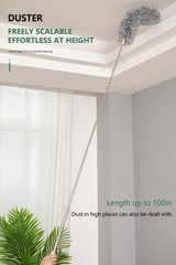 100Inch Extendable Ceiling Fan Duster for Cleaning Furniture Blinds High Ceiling