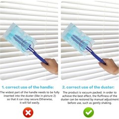 Duster Refill Disposable Home Office Cleaning W/ Ergonomic Handle 20 Pack New