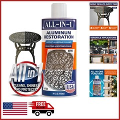 Aluminum Cleaner & Restoration Solution for Patio Furniture & Metal Surfaces
