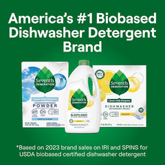 Dishwasher Detergent Gel Liquid Soap Lemon Scent Dish Detergent 42 Oz, Pack of 6
