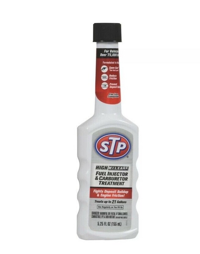STP High Mileage Fuel Injector & Carburetor Treatment – 5.25 fl. oz.