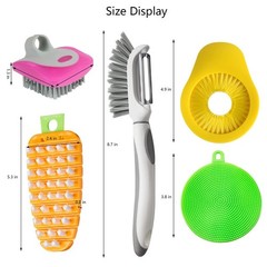 Flexible Vegetable Brush Fruit And Vegetable Brushes Vegetable/fruit Peeler With