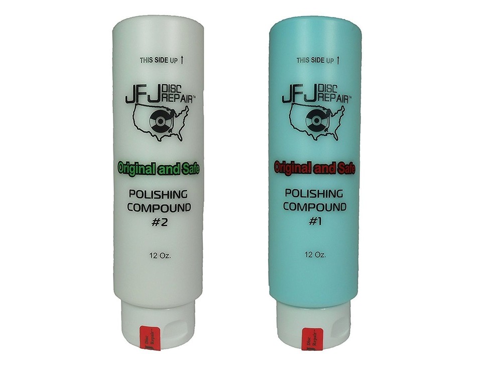 Original JFJ Polish Compound Combo Pack 12oz Blue #1 & White #2 (JFJ Easy Pro