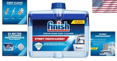 Finish Dual Action Dishwasher Cleaner: Fight Grease & Limescale, Fresh, 8.45 Oz.