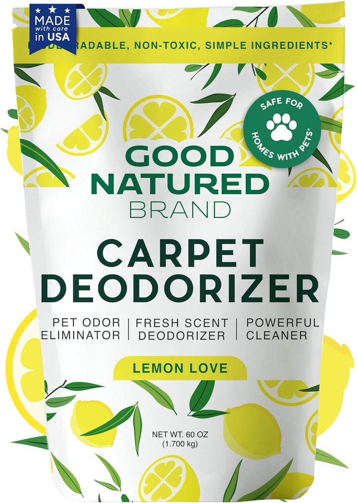 Good Natured Brand Carpet Deodorizer Pet Odor Eliminator Lemon Scent 31 oz