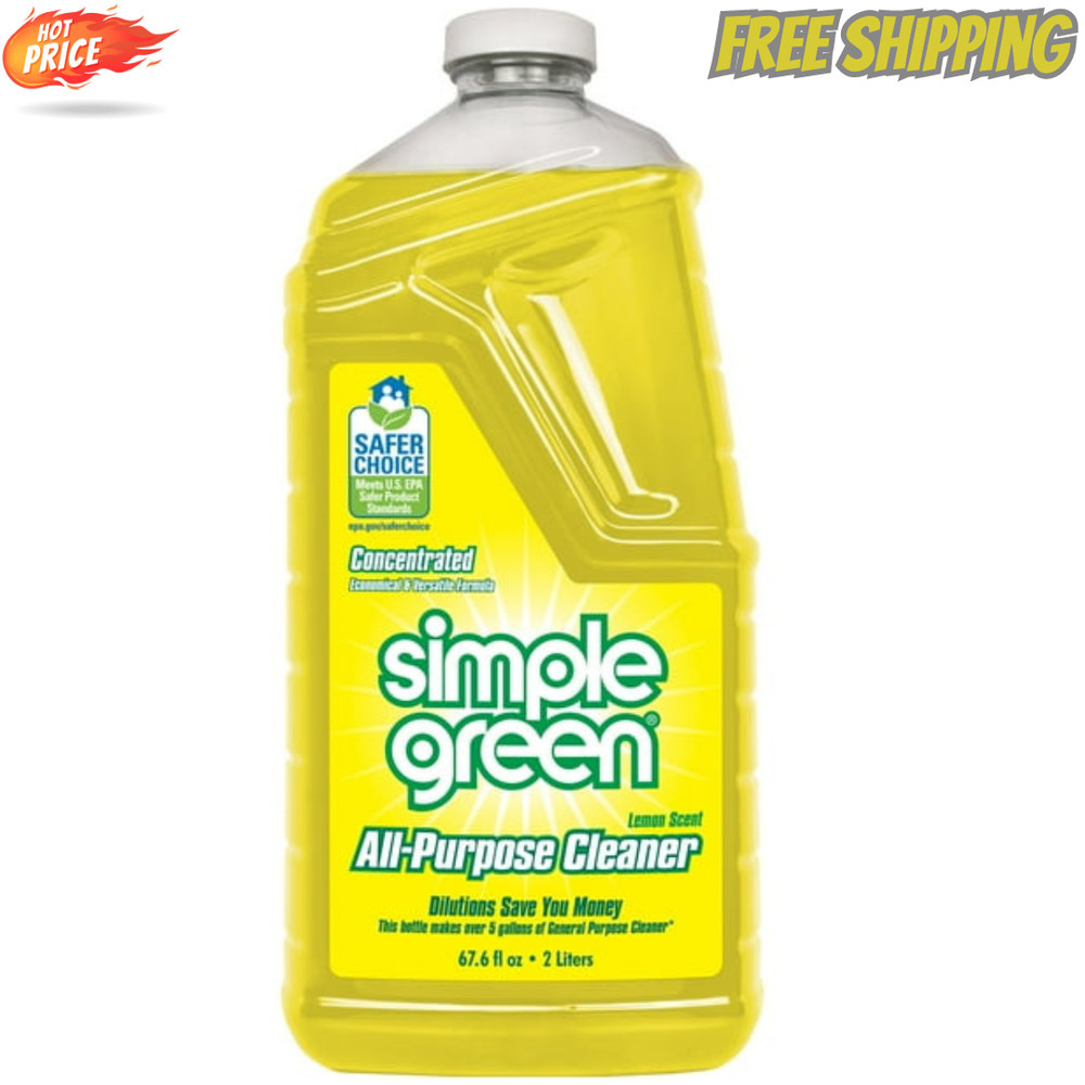 Simple Green All-Purpose Cleaner Concentrate Refill, Lemon Scent, 67.6 fl. oz