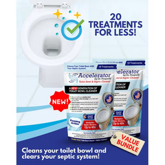 PREMIUM Toilet Bowl & Septic Cleaner – 2 Pack Value Bundle , Drain Field Cleaner