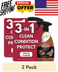 Weiman LEATHER CONDITIONER CLEANER Protect Restore Car Auto Seat Sofa 12oz spray