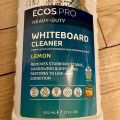 Ecos Pro Heavy-Duty Whiteboard Cleaner Dry Erase Boards 17 oz Lemon Scent NEW