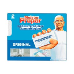 3X 2 Pieces Mr. Proper Stain Eraser Strong Cleaning Simply With Water
