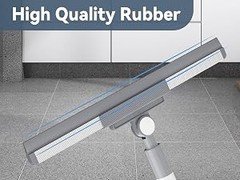 Floor Squeegee with 180° Rotating Head, Squeegee for Floor with 52” Long