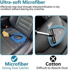 1 PC Super Soft Microfiber Car Duster Brush, Auto Dashboard Exterior & Inter…