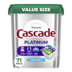 [FASH SALE] Cascade Platinum Dishwasher Pods Fresh 71 Count Detergent 2 Pack