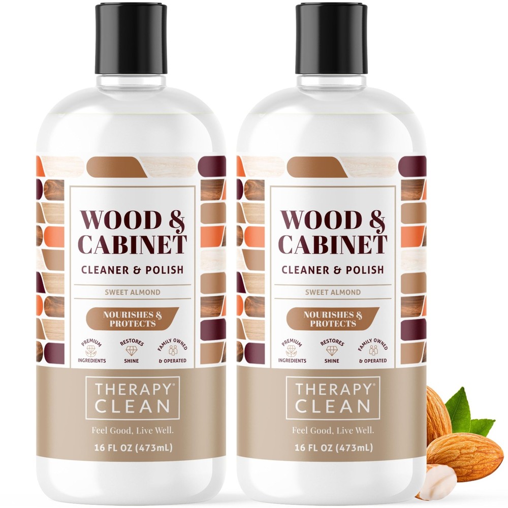 Therapy Wood Cleaner and Furniture Polish 16 oz. 2 Pack Wood Cabinet and Tab…