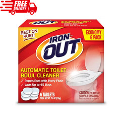 Iron OUT Automatic Toilet Bowl Cleaner, Toilet Cleaner, Pack of 1, 6 Tablets,
