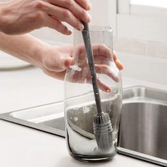 Silicone Bottle Brush Cleaner Long Handle Milk Cup Glass Cleaning Kitchen Tool