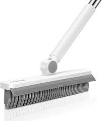 Grout Cleaner Brush with Long Handle, V-Shaped Floor Scrub Brush