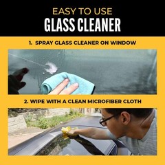 Glass Cleaner 16oz – Auto Window Cleaner Spray for Car Windows & Windshield – No