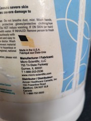 Micro- Scientific COOL SOAK STAIN & RUST REMOVER T5HC- 1 Gallon solution.