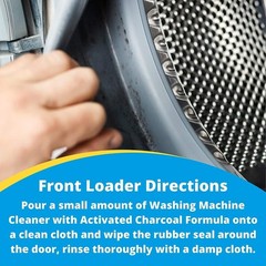Washing Machine Cleaner with Activated Charcoal | Removes Odor-Causing Residu…