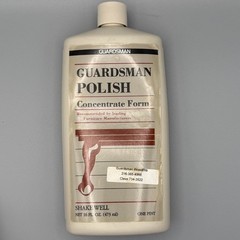 GUARDSMAN Concentrate Cream Furniture Polish, RARE 16 oz Wood Scent 50% Full