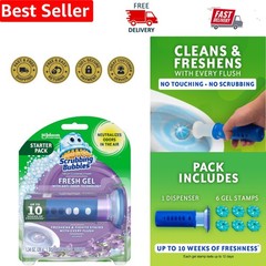 12-Day Freshness Guaranteed – Toilet Gel Stamps with Lavender Scent, Easy to Use