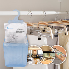 Moisture Absorber Hanging Bags Hanging Closet Dehumidifier Bags-Pack of 20 Pack