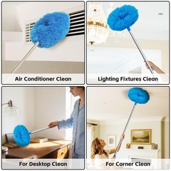 Ceiling Fan Cleaner Duster Fan Blade Cleaner w/ Extendable Pole for High Ceiling