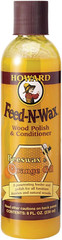Howard Products Feed-N-Wax Wood Polish & Conditioner, 8 Oz, Orange