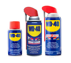 WD-40 Original Formula 3 Sizes Combo Kit: 3 OZ Mini Can, 8oz & 12oz Smart Straw