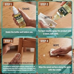 12-Piece Wood Furniture Care Set – Cleaner, Scratch Repair Kit & Oil for All Sur