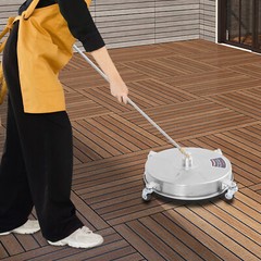 Modern 18-inch Surface Cleaner Stainless Steel Surface Cleaner with 4 Wheels NEW