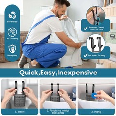 2Pcs Adjustable Toilet Tank Tablet Holder-Hanging Silicone Basket Carrier wit…