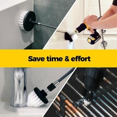 7-Pack Drill Brush Set for Effortless Home and Car Cleaning – Multi-Purpose Kit