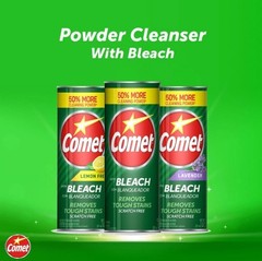 Comet Multipurpose Cleaning Powder with Bleach, 21 oz, 3PK